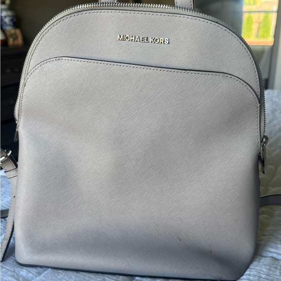 Michael Kors Light Gray Backpack - Picture 1 of 3